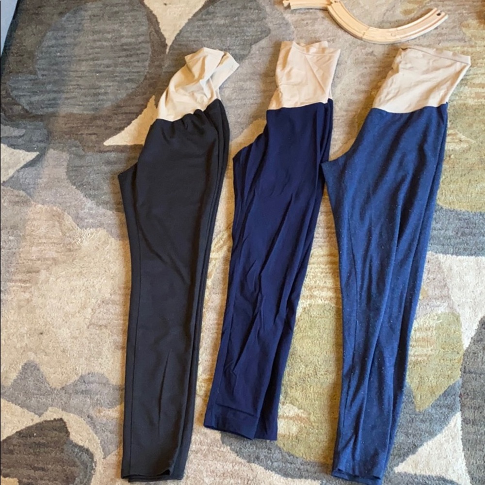 3 pairs maternity leggings